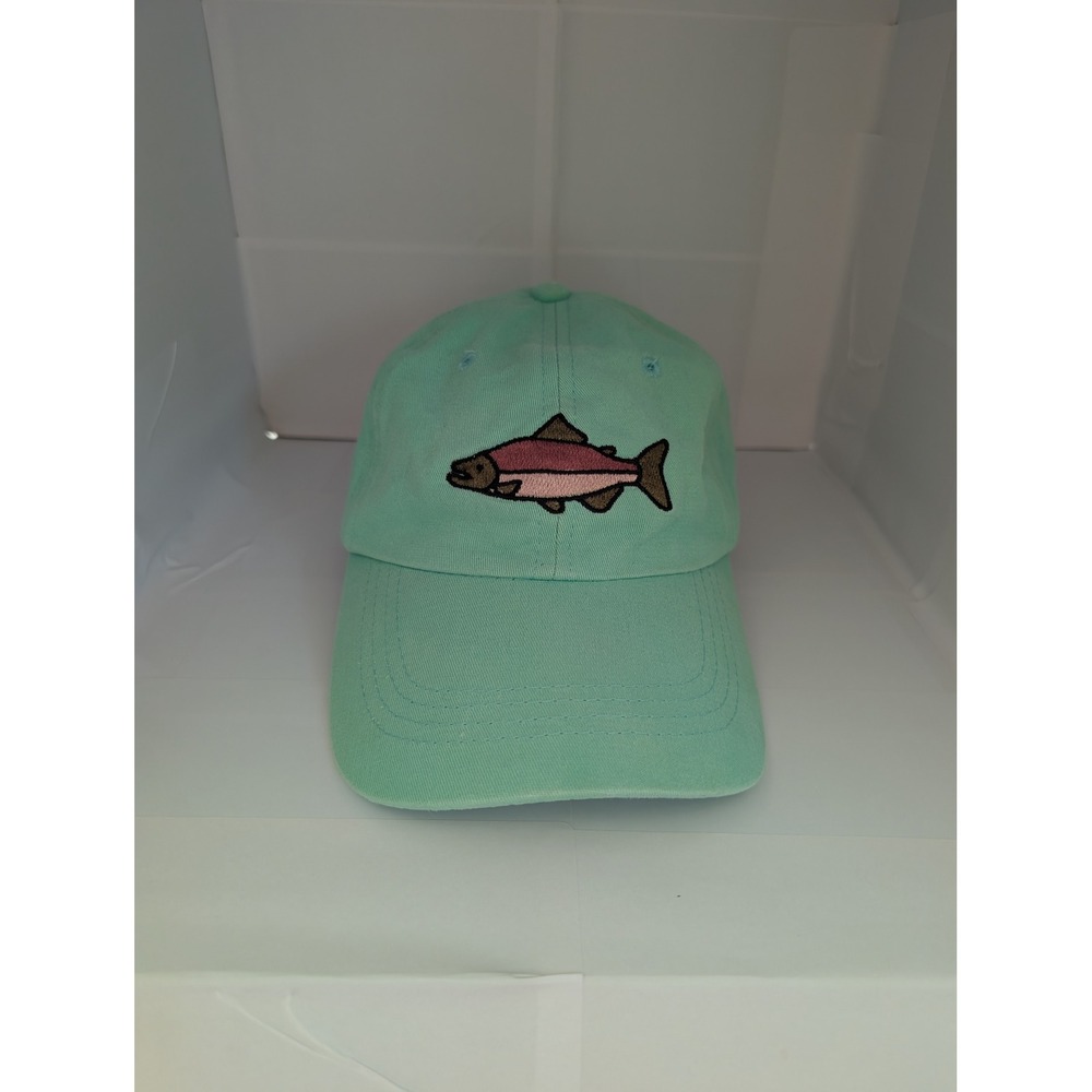 Julie + Joe Toddler Boy Lake Winnipesaukee Fish Snapback Hat Mint Green